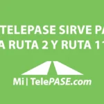 El TelePASE sirve para la ruta 2 y ruta 11